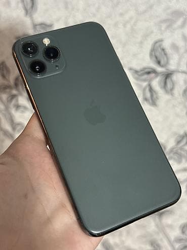 redmi note 50: IPhone 11 Pro, Б/у, 256 ГБ, Matte Midnight Green, Стилус, 71 % — 4
