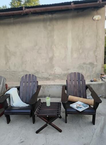 Комплект садовой мебели, Дерево