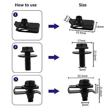 lexus 570 2008: Набор универсальных автомобильных клипс и крепежа — 1000 шт + 45 — 4
