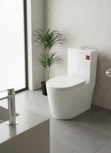 Унитаз Напольный, Материал: Фарфор