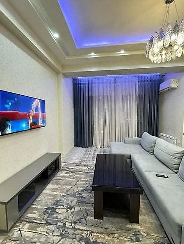 балыкчы суточная квартира: 3 комнаты, Душевая кабина, Постельное белье, Кондиционер — 8