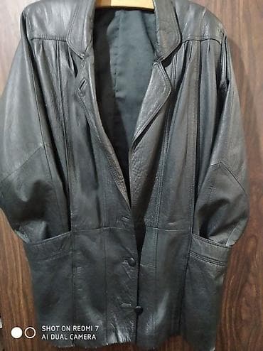 second hand: Продаю: 1. Плащ-пальто кожаное, с песцовым воротником, состояние — 2