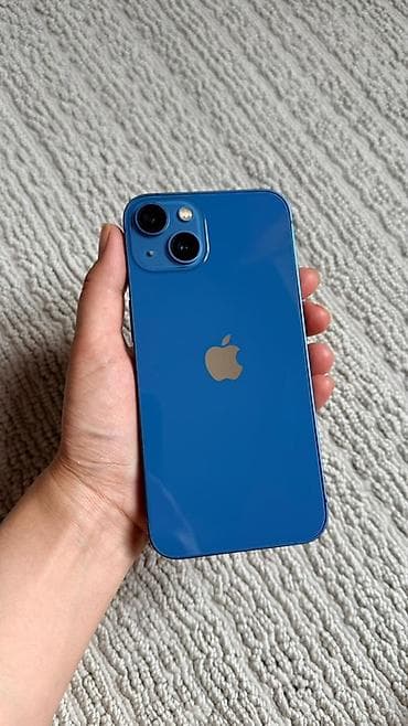 aiphone x: IPhone 13, Б/у, 128 ГБ, Синий, Чехол, Коробка, 85 % — 6