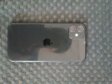 IPhone 11, Б/у, 128 ГБ, Черный, Зарядное устройство, 74 %