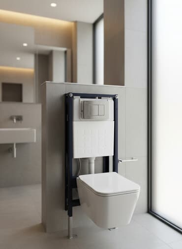 устанавливаем унитазы: Унитаз Подвесной(Инсталляция), Материал: Фарфор — 1