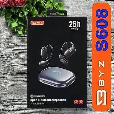 BYZ S608 — открытые Bluetooth-наушники с заушным креплением и зарядным