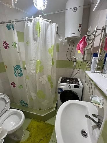3 комнат квартира: 2 комнаты, С мебелью полностью — 9