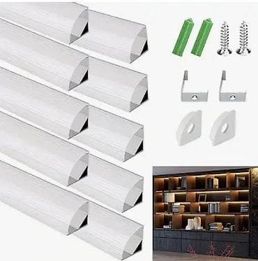 свето диоды: Алюминиевые профили для светодиодной ленты с матовым рассеивателем — 1