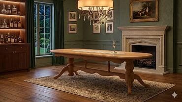 coffee table: Стол для зала, Б/у, Раскладной, Овальная — 2