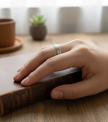 Кольцо, Проба 925, Унисекс, Без вставки, Б/у