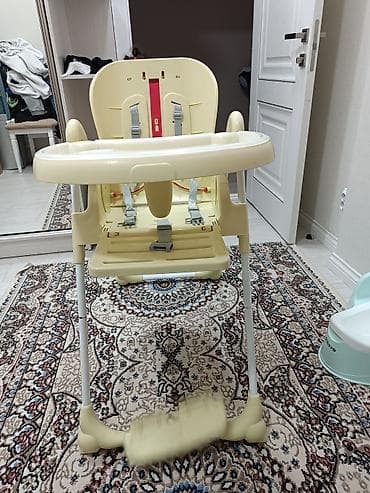 пос: Стульчик для кормления, Другой бренд, Пластик, Другой вид, цвет - Бежевый — 3