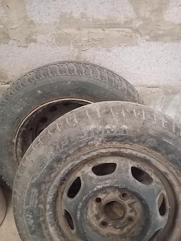 Колеса в сборе R 13, Зимняя шипованная, Пара, Легковые, Железные, отверстий - 4 — 1