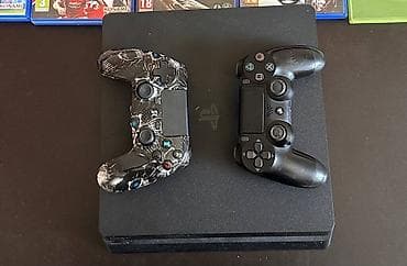 nintendo wii u: Sony PlayStation 4 Slim (PS4 Slim) с двумя беспроводными контроллерами — 1