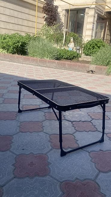 Складной походный стол, Железо, цвет - Черный — 1