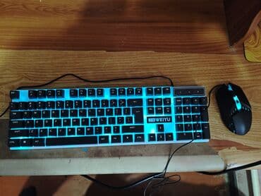 wireless mouse: Клавиатура, Мембранная, Проводное подключение, Размер: 100% — 1