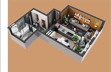 ts group: 1 комната, 51 м², Элитка, 13 этаж, ПСО (под самоотделку) — 2