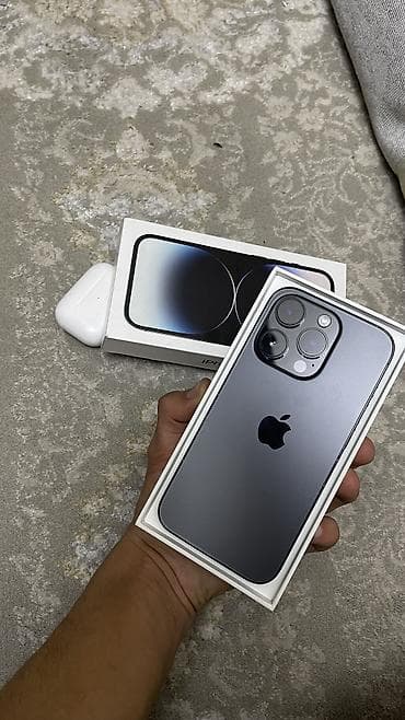 gps tracker: IPhone 14 Pro, Б/у, 128 ГБ, Защитное стекло, Чехол, Коробка, 82 % — 1