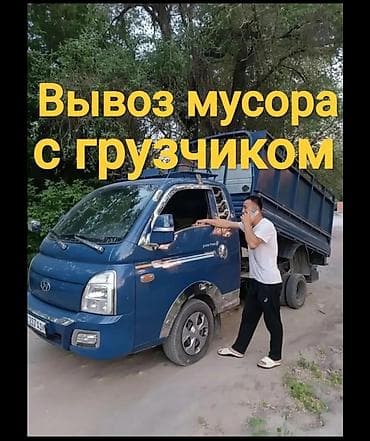 Заказать Хендай портер, Вывоз бытового мусора, C грузчиком