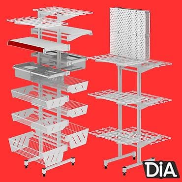 пл: Стеллаж Дисплей торговый напольный, Дисплей перфорированный с — 9