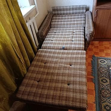 кресло кроват: Кресло-кровать, Односпальный, Самовывоз, цвет - Коричневый — 1