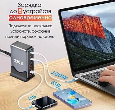 gt2 pro: Сетевая зарядная станция GaN PRO Desktop Fast Charger Купить в Бишкеке — 3