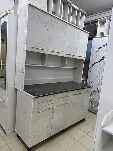 Эмерек гарнитурлары: Кухонный буфет/гарнитур модульного типа - Компактный набор с нижними — 9