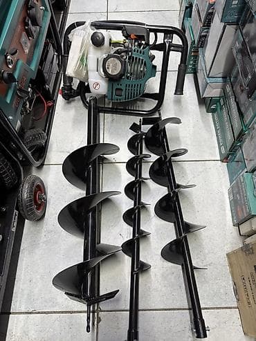 Мотобуры: Бензиновый мотобур с комплектом шнеков Описание: - Мощный бензиновый — 1