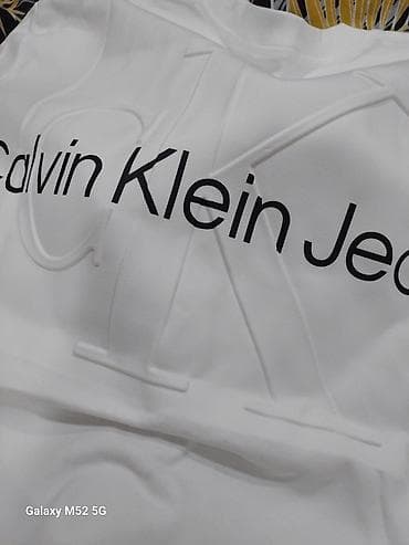 Эркектер кийими: Эркектердин футболкасы, L, Calvin Klein, Жаңы, түсү - Ак, Өзү алып кетүү — 6