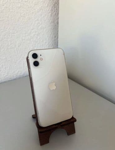 айфон x бишкек: IPhone 11, Колдонулган, 64 ГБ, Ак, Каптама, 76 % — 1
