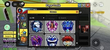 mega nomer: Супер аккаунт по роблоксу прокачана 5 плейсов blox fruit 🍈 King legacy — 9