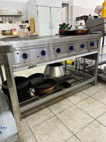 оборудование для кафе и ресторанов бу: Вытяжка промышленная, стол из нержавейки, мойка, котломойка, стеллаж — 18