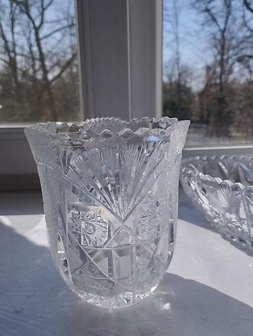 стеклянный чайник цена: Срочно! Дёшево! Продаю вазы, салатницы из хрусталя, набор столовых — 1