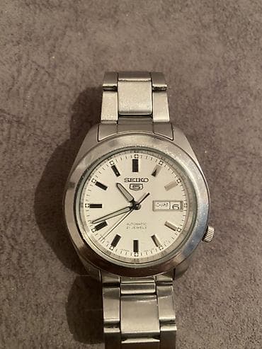 часы наручные женские серебряные: Классические часы часы, Seiko, Япония, Водонепроницаемые, Мужские, Б/у — 3