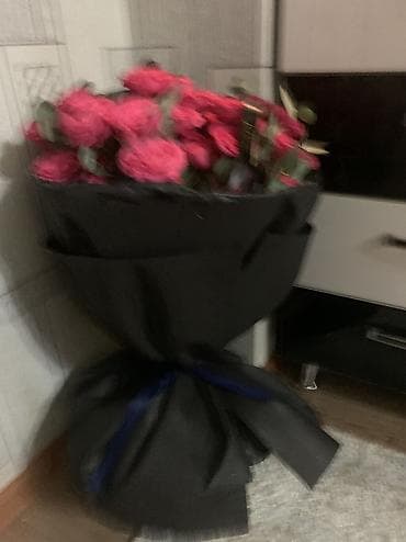 продаю роза: Большой букет ярко-розовых кустовых роз (свежий) Продаю роскошный — 5