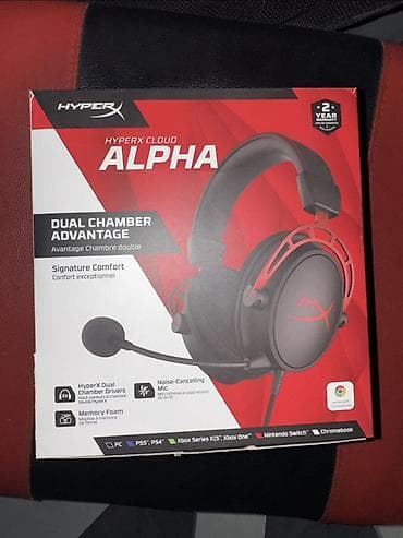 4 pin: Проводные гарнитуры, HyperX, Новый, цвет - Черный — 1