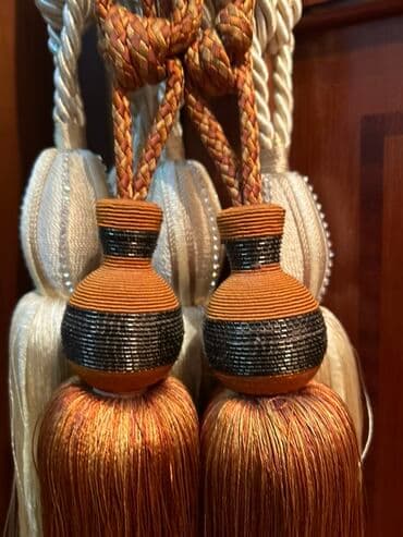 детская краватка: Декоративные подхваты для штор с кистями (набор) 6 штук, брали с — 11