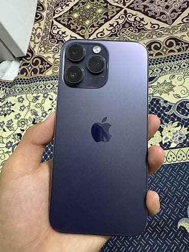 aiphone xs: IPhone 14 Pro Max, Б/у, 128 ГБ, Deep Purple, Зарядное устройство, Защитное стекло, Чехол, 79 % — 1