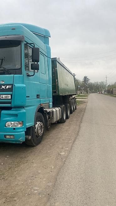 асфальт рез: Прицеп, DAF, Самосвал — 1