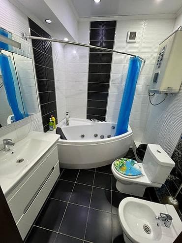 купить квартиру в бишкеке новостройки: 2 комнаты, Душевая кабина, Постельное белье, Кондиционер — 4