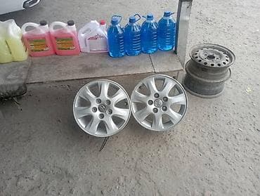Литые Диски R 15 Toyota, Пара, отверстий - 5, Б/у — 1