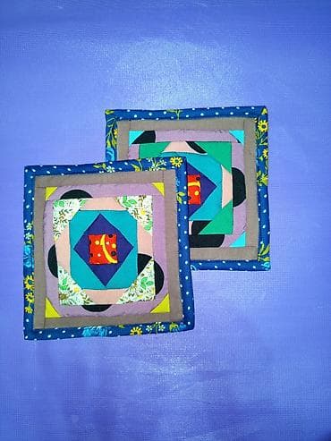 Посуда: Кухонные прихватки ручной работы - Наборы из парных прихваток разных — 4