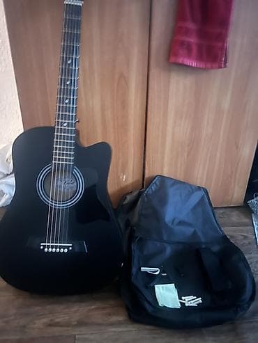 Стойки для музыкальных инструментов: Акустическая гитара 6-струнная, цвет черный, тип корпуса Dreadnought с — 1