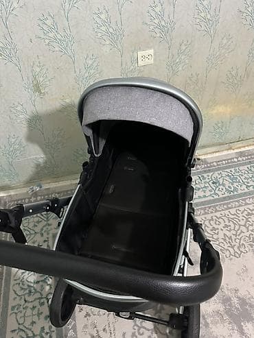 Коляски: Коляска, Другой бренд, цвет - Серебристый, Б/у — 6