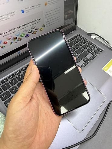 iphone за 0 руб: IPhone 16, Б/у, 128 ГБ, Розовый, Защитное стекло, Чехол, 89 % — 7