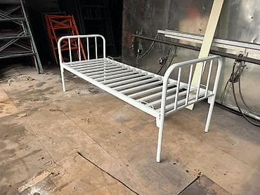 железный крават: Металлическая односпальная кровать - Конструкция: прочная сварная — 3
