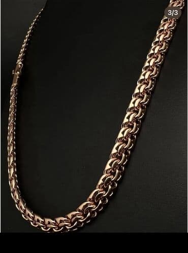 худи на замке: Золотистая цепь и браслет, комплект - Тип украшений: массивная цепь — 6