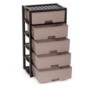 прикроватные тумбочки размеры: Комод для одежды, Новый, Без зеркала, Пластик, цвет - Бежевый, Платная доставка — 7