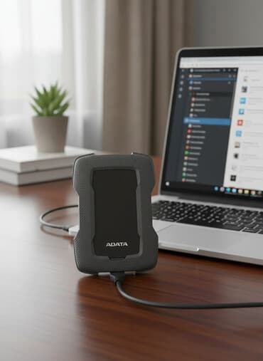 аудио переходник: Накопитель, ADATA, HDD, 2.5", Для ПК — 1