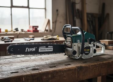 Профессиональная цепная пила "Герой" модели 10500B, представленная в