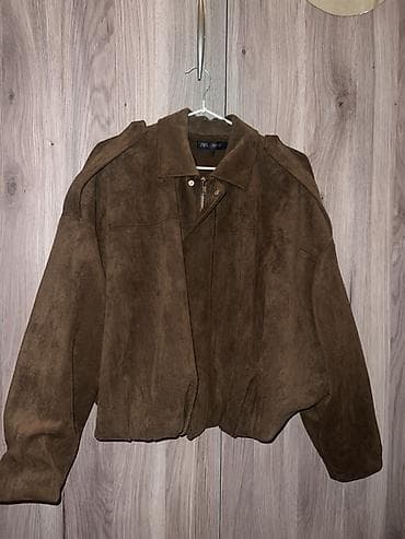 Куртка Zara из искусственной замши - Бренд: ZARA (ярлык на внутренней